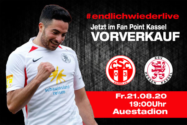Vorverkauf KSV Hessen Kassel gegen CSC 03 - 