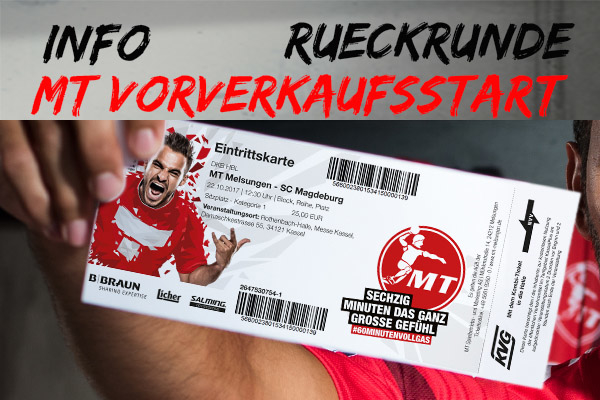MT Melsungen Vorverkauf Rückrunde - 