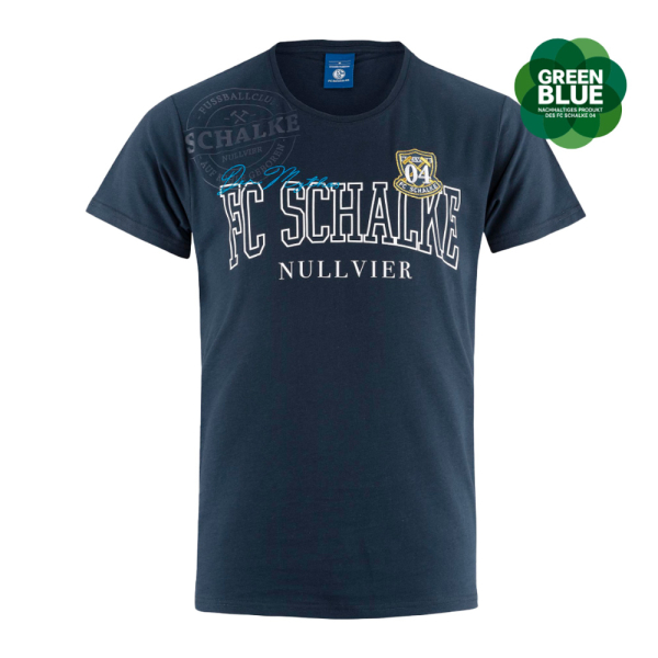 Schalke T-Shirt Nullvier navy Erw.