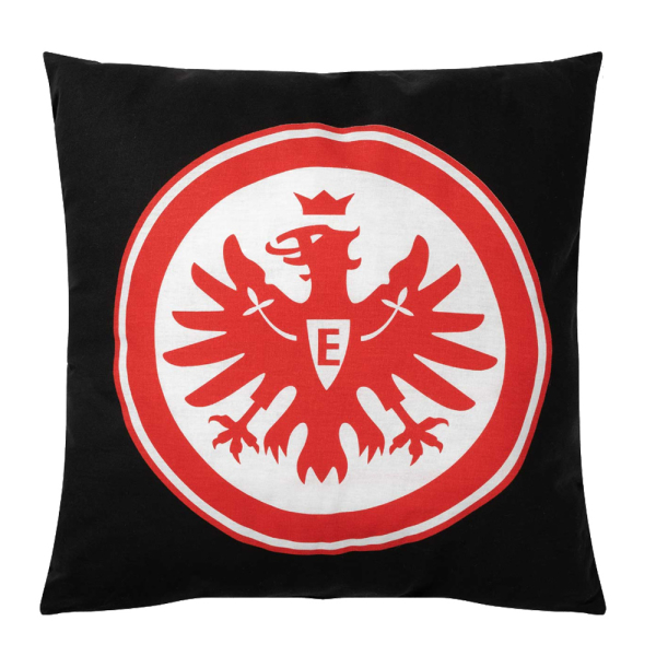 Eintracht Frankfurt Kissen Logo schwarz