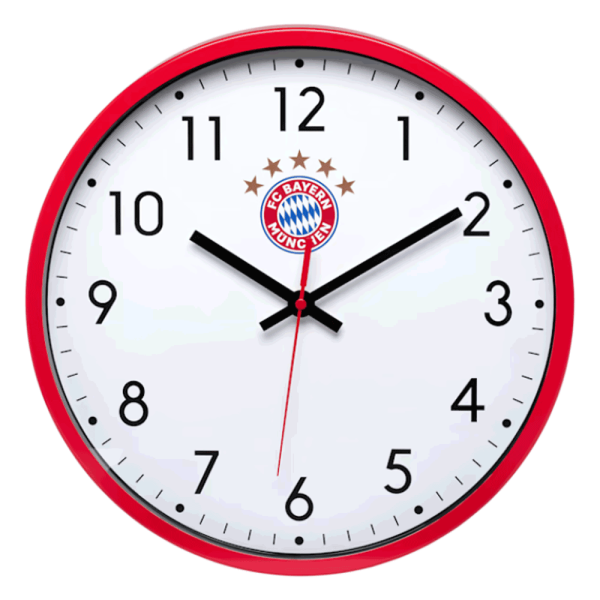 Bayern München Wanduhr Logo