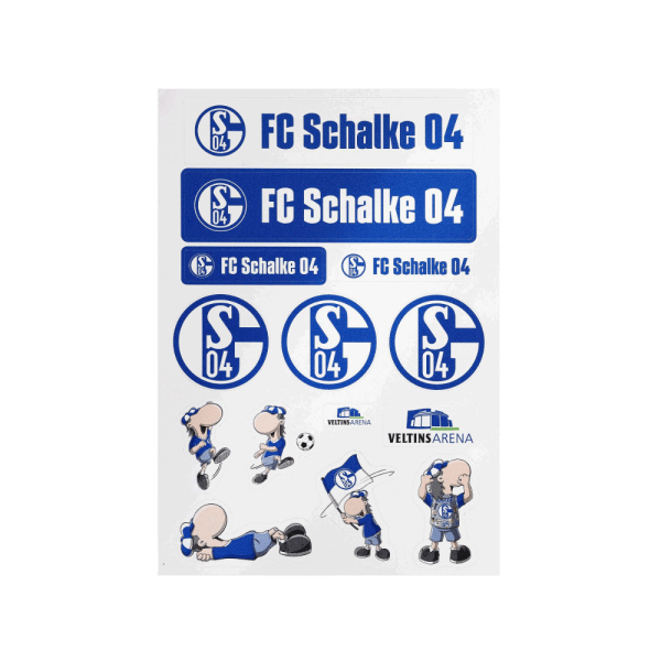 Schalke Aufkleberbogen DIN A4