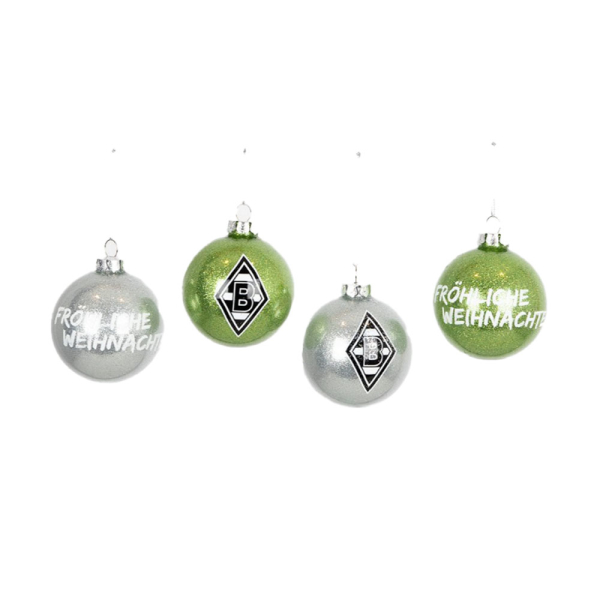 Gladbach Christbaumkugel glitzernd 4er Set