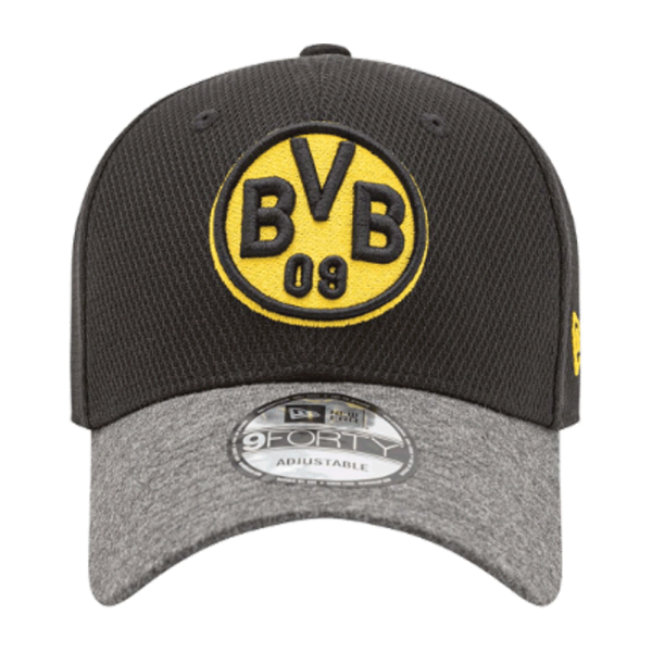 BVB Cap New Era 9forty schwarz/grau