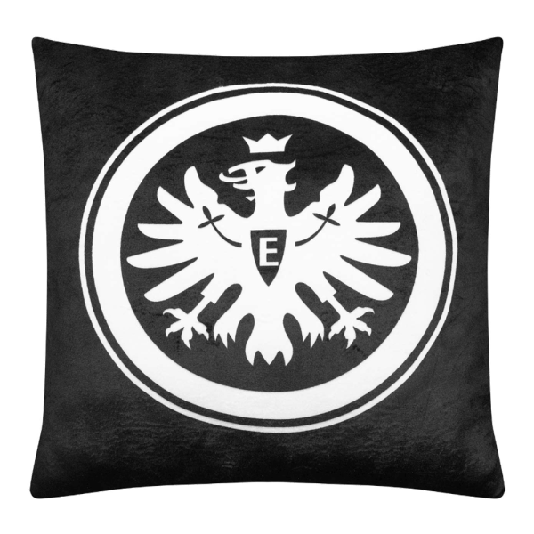 Eintracht Frankfurt Kissen Logo schwarz