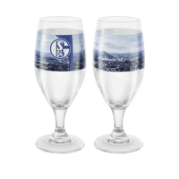 Schalke Pilstulpe 2er Set 0,3 l