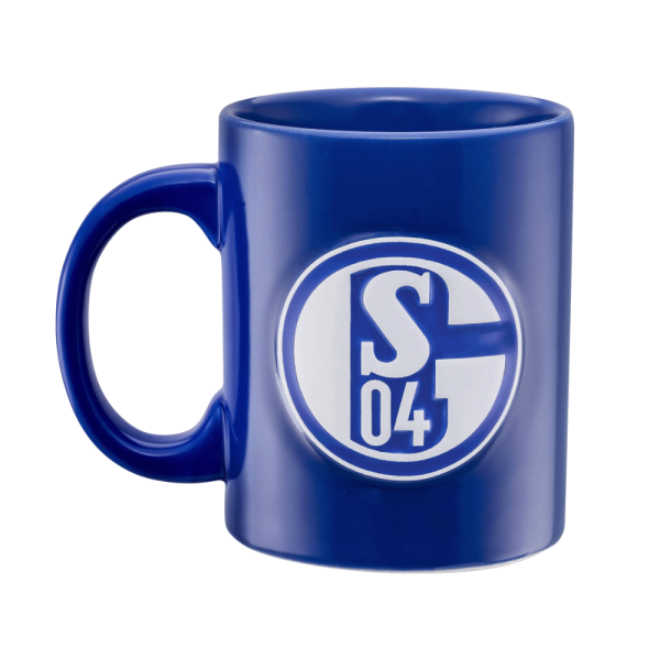 Schalke Kaffeebecher Logo Relief