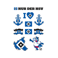 HSV Aufkleber Set Hamburger SV