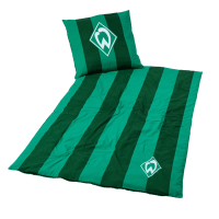 Werder Bremen GOTS Wendebettwäsche Streifen