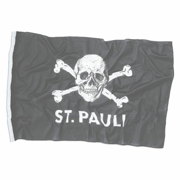 St. Pauli Fahne Totenkopf klein 30 x 40 cm