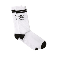 St. Pauli Socken Tennis Totenkopf weiß