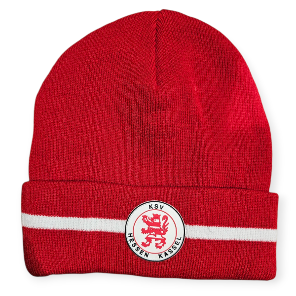 KSV Wintermütze Rubber rot