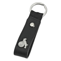 Köln Schlüsselanhänger Leder schwarz