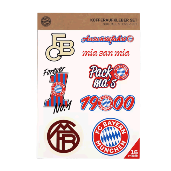 Bayern München Kofferaufkleber Set