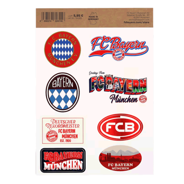 Bayern München Kofferaufkleber Set