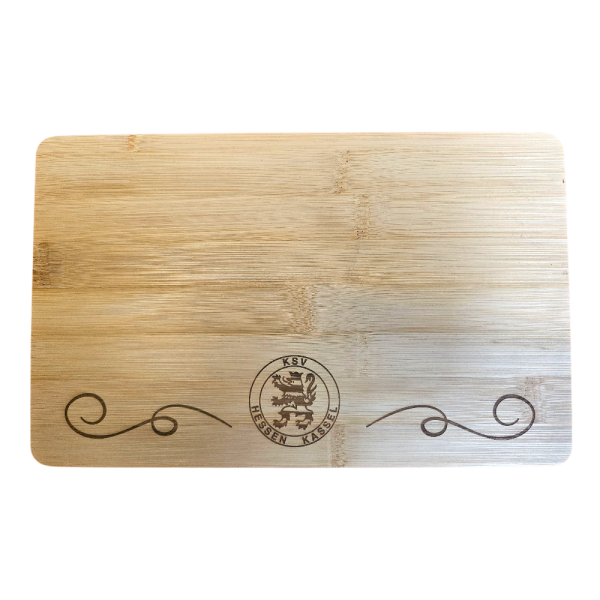 KSV Brotzeitbrettchen Holz Logo rechteckig