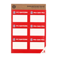 Bayern München Schulheftetiketten Set