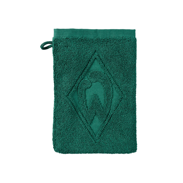 Werder Bremen Waschhandschuh Raute grün