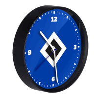 HSV Wanduhr Raute Pur