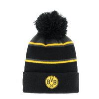 BVB Bommelmütze schwarz Erw.