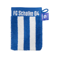Schalke Waschhandschuh Blockstreifen