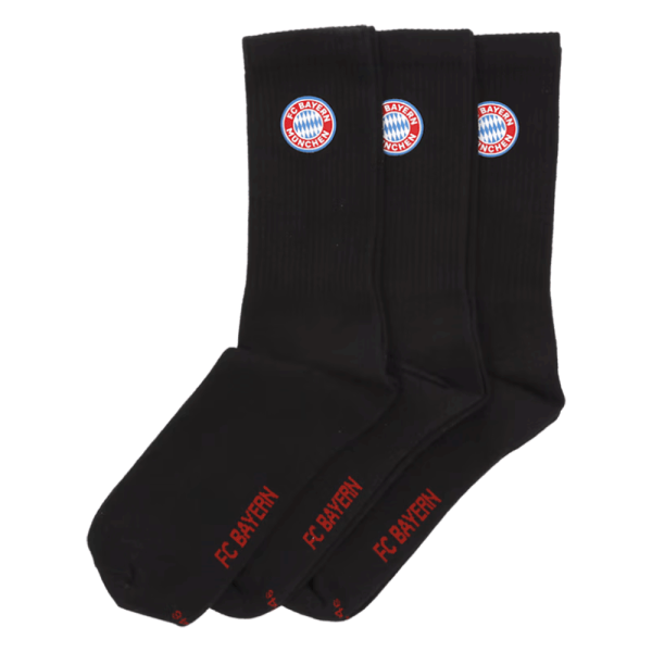 Bayern München Crew Socken 3er Set schwarz