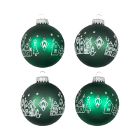 Werder Bremen Weihnachtskugeln 4er Set