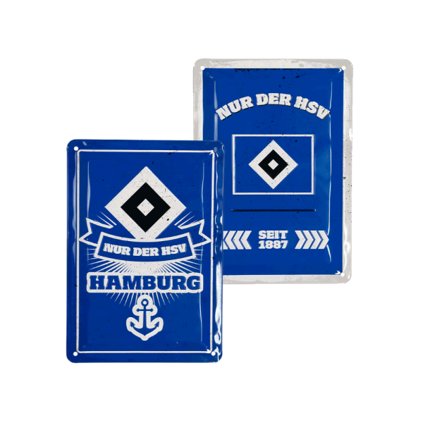 HSV Blechschild 2er Set