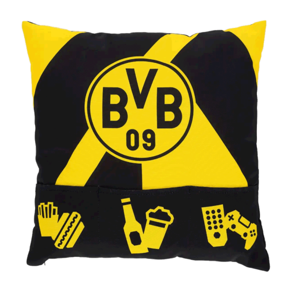 BVB Snackkissen mit 3 Taschen