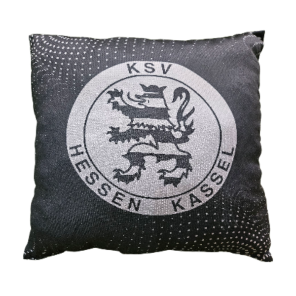 KSV Kissen Logo schwarz/grau