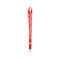 Bayern München Schlüsselband Schriftzug rot