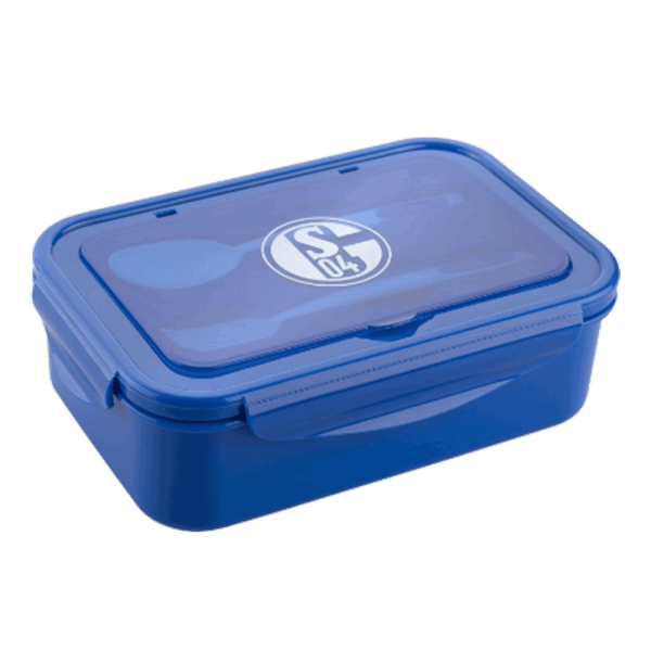 Schalke Brotdose mit Besteck
