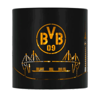 BVB Windlicht mit Skyline schwarz