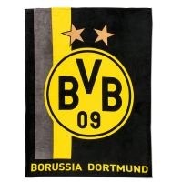 BVB Fleecedecke mit Streifenmuster