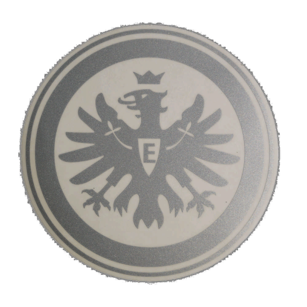 Eintracht Frankfurt Aufkleber Logo silber