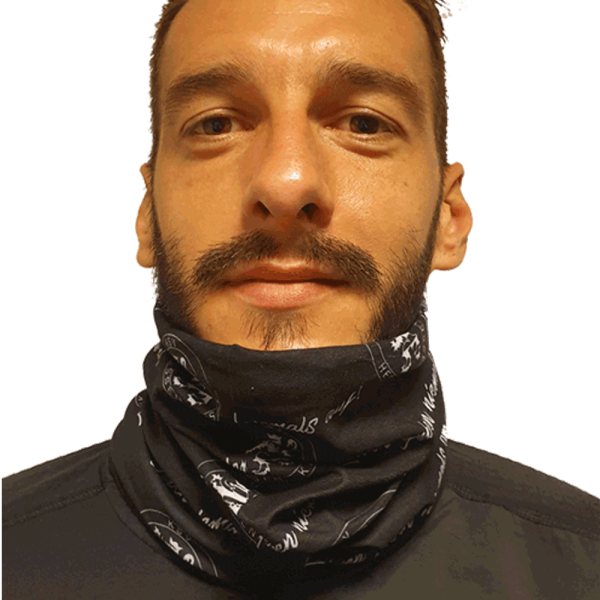 KSV Multifunktionstuch SCHWARZ