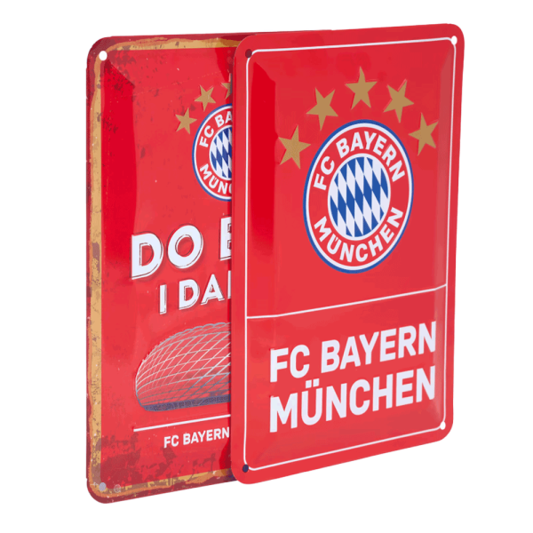 Bayern München Metallschild 2er Set