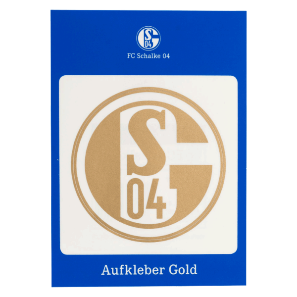 Schalke Aufkleber gold
